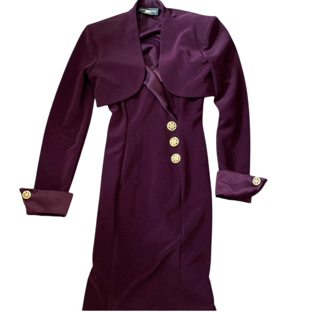 Betsy & Adam Vintage Semi Formal Dress Plum 5/6